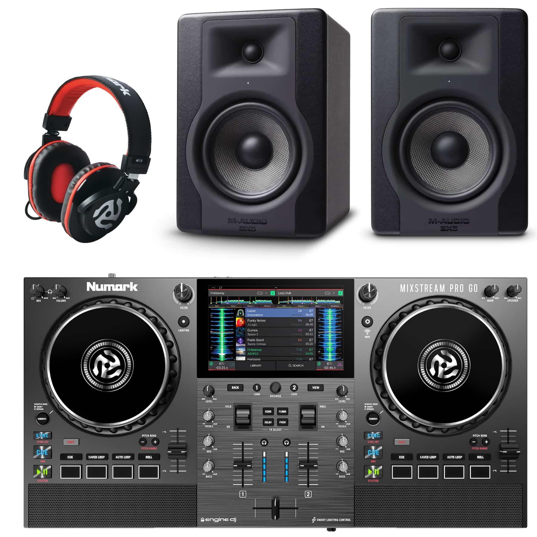 Numark Mixstream Pro Go & BX5 D3 Package
