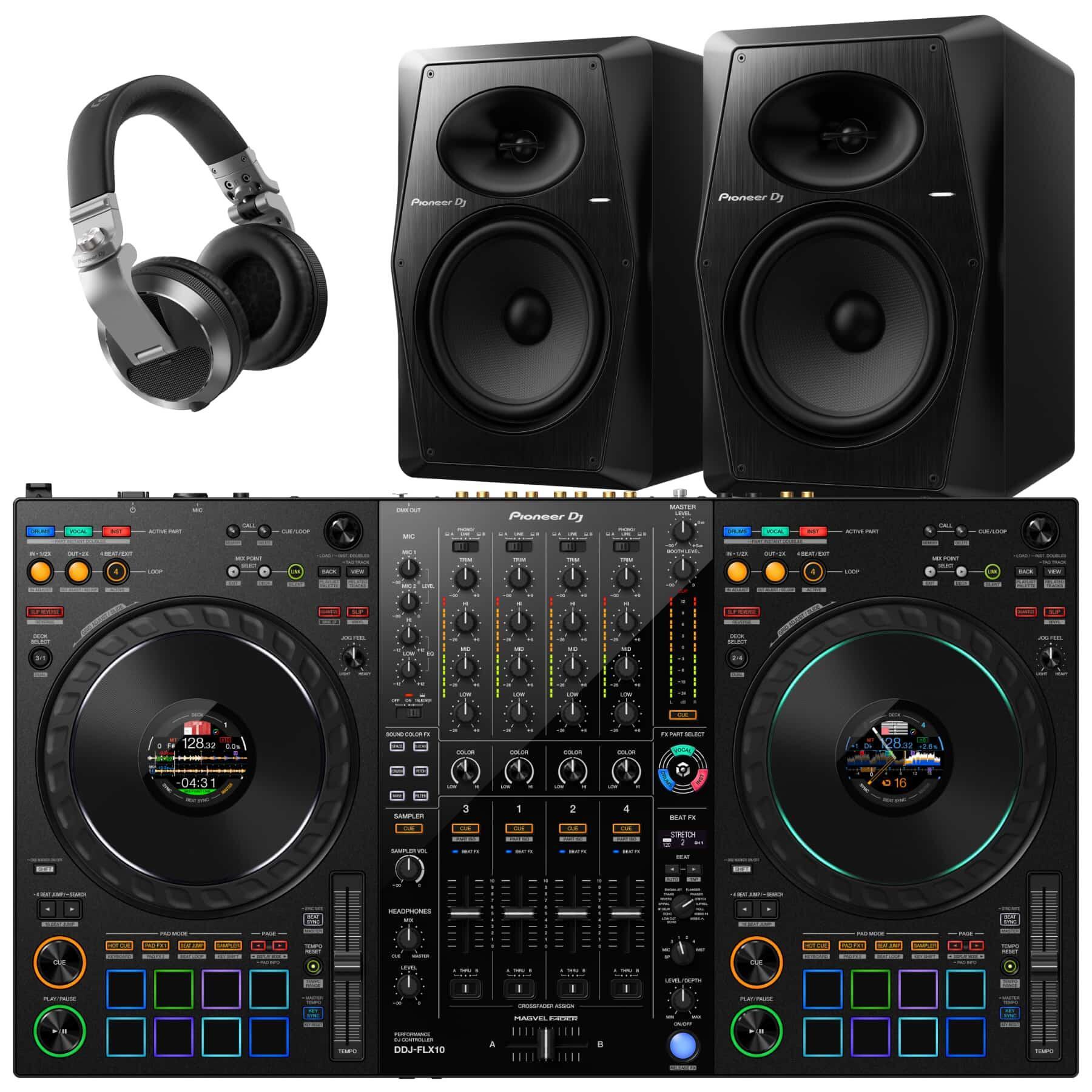Pioneer DJ DDJ-FLX10 & VM-80 Bundle