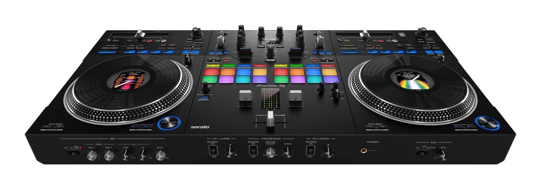 Pioneer DJ DDJ-REV7 Serato DJ Pro Controller front angle
