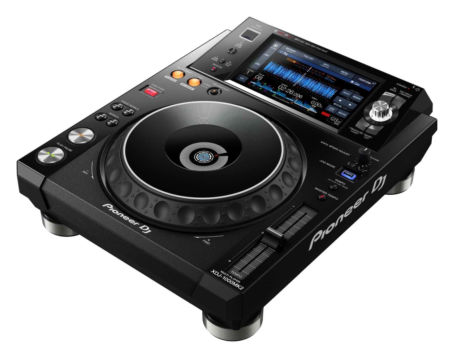Pioneer DJ XDJ-1000MK2 Professional DJ media player angle