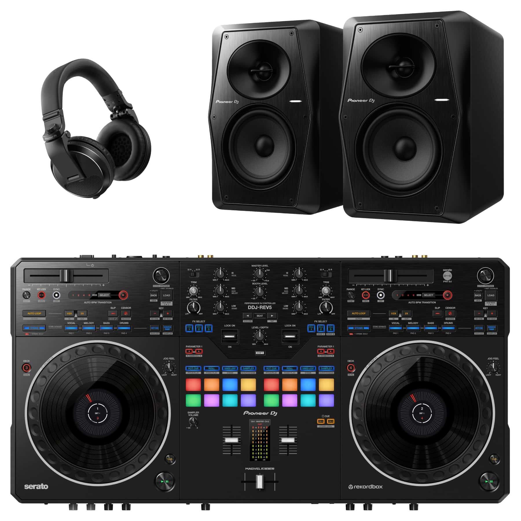 Pioneer DJ DDJ-REV5 & VM-50 Bundle