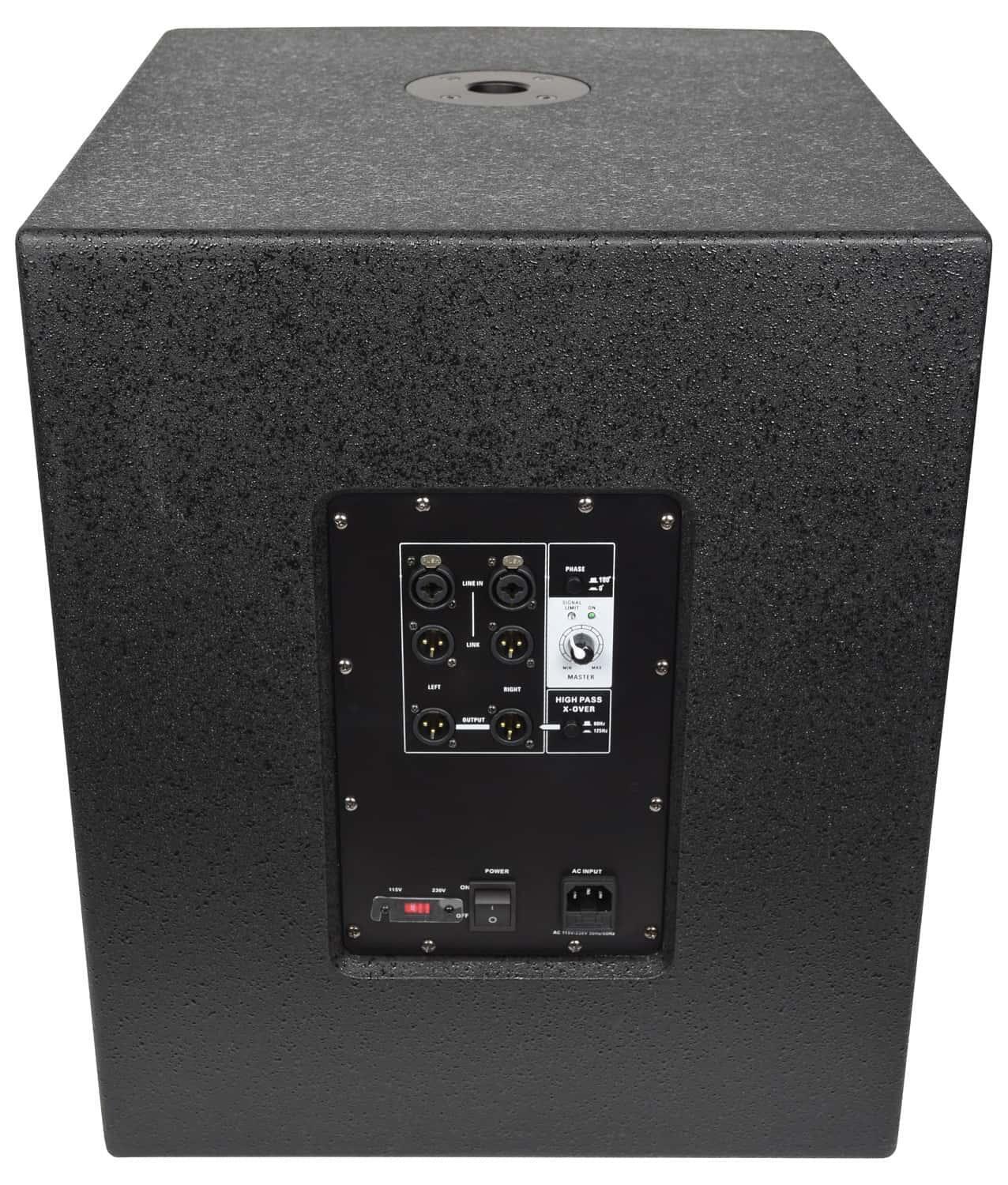 Citronic CASA-15BA active subwoofer rear
