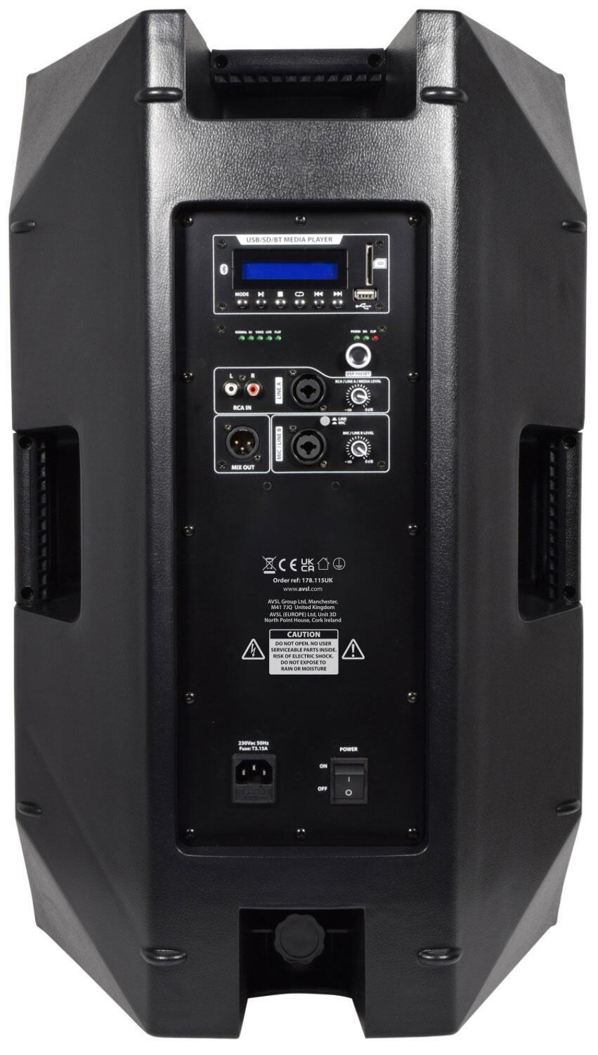 Citronic CASA-15A Active Cab 15" rear