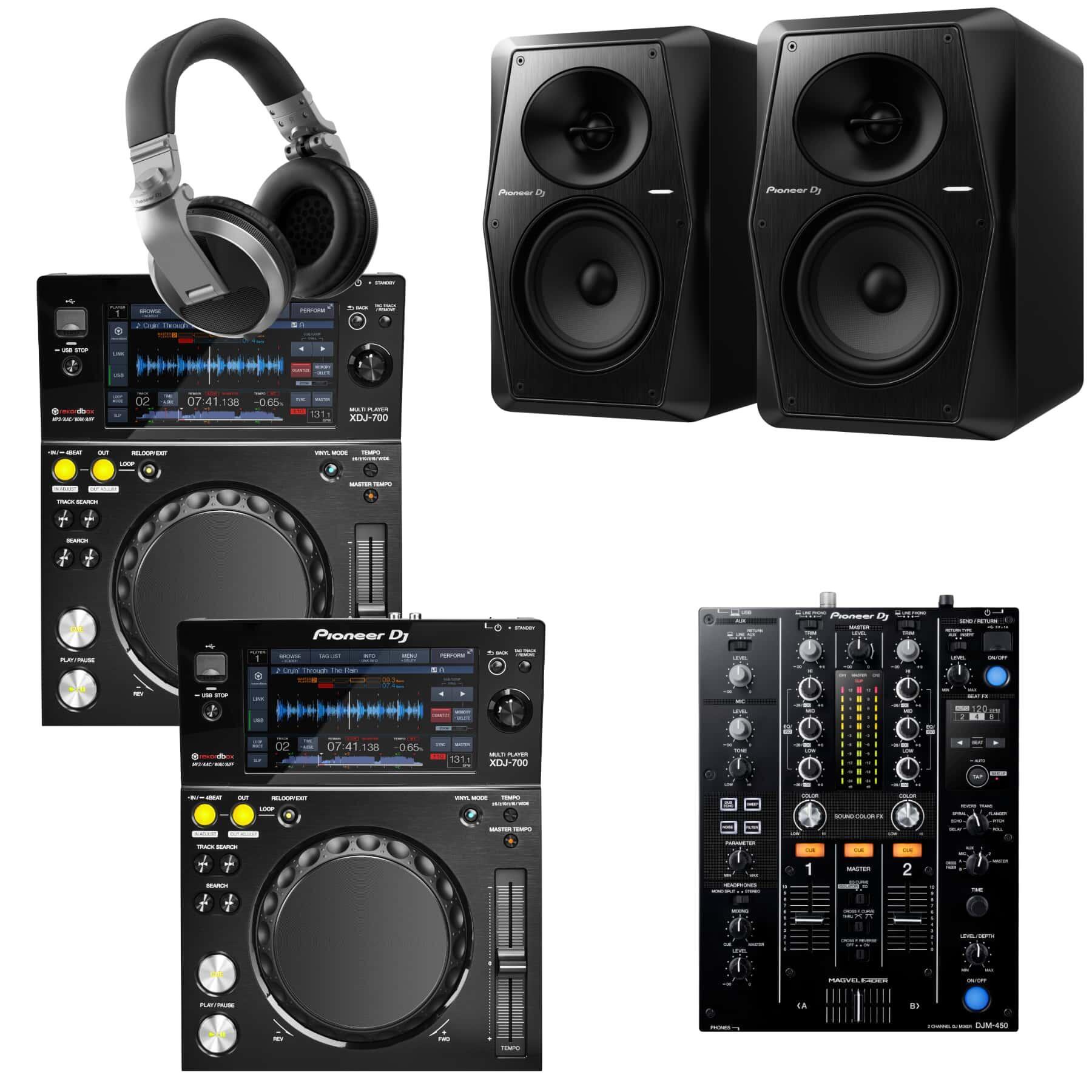 Pioneer DJ XDJ-700 & DJM-450 VM-50 Bundle