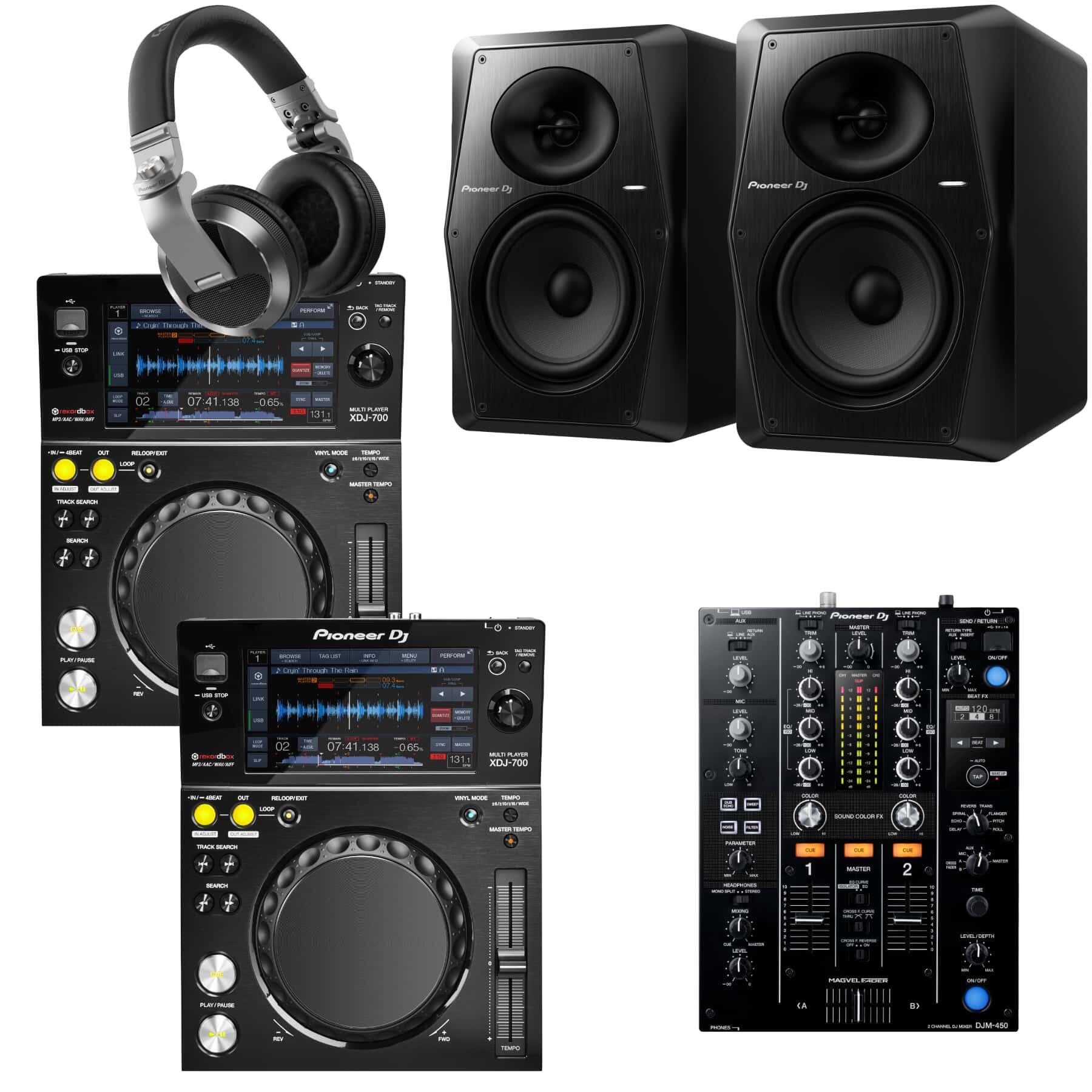 Pioneer DJ XDJ-700 & DJM-450 VM-70 Bundle