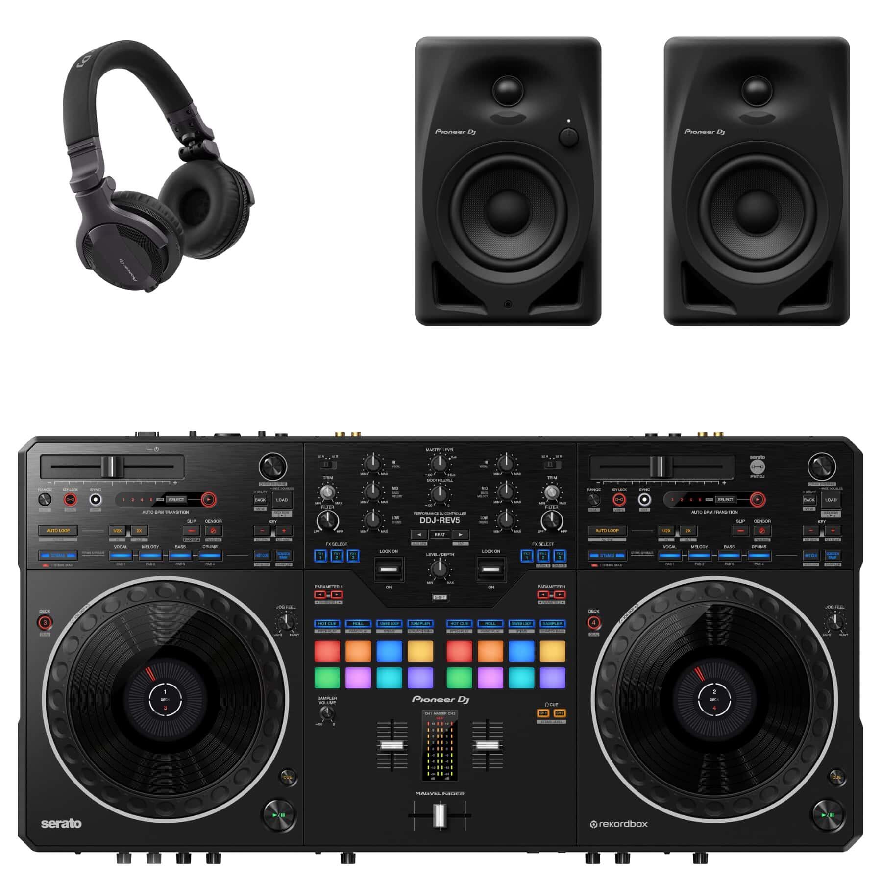 Pioneer DJ DDJ-REV5 & DM-40D Package