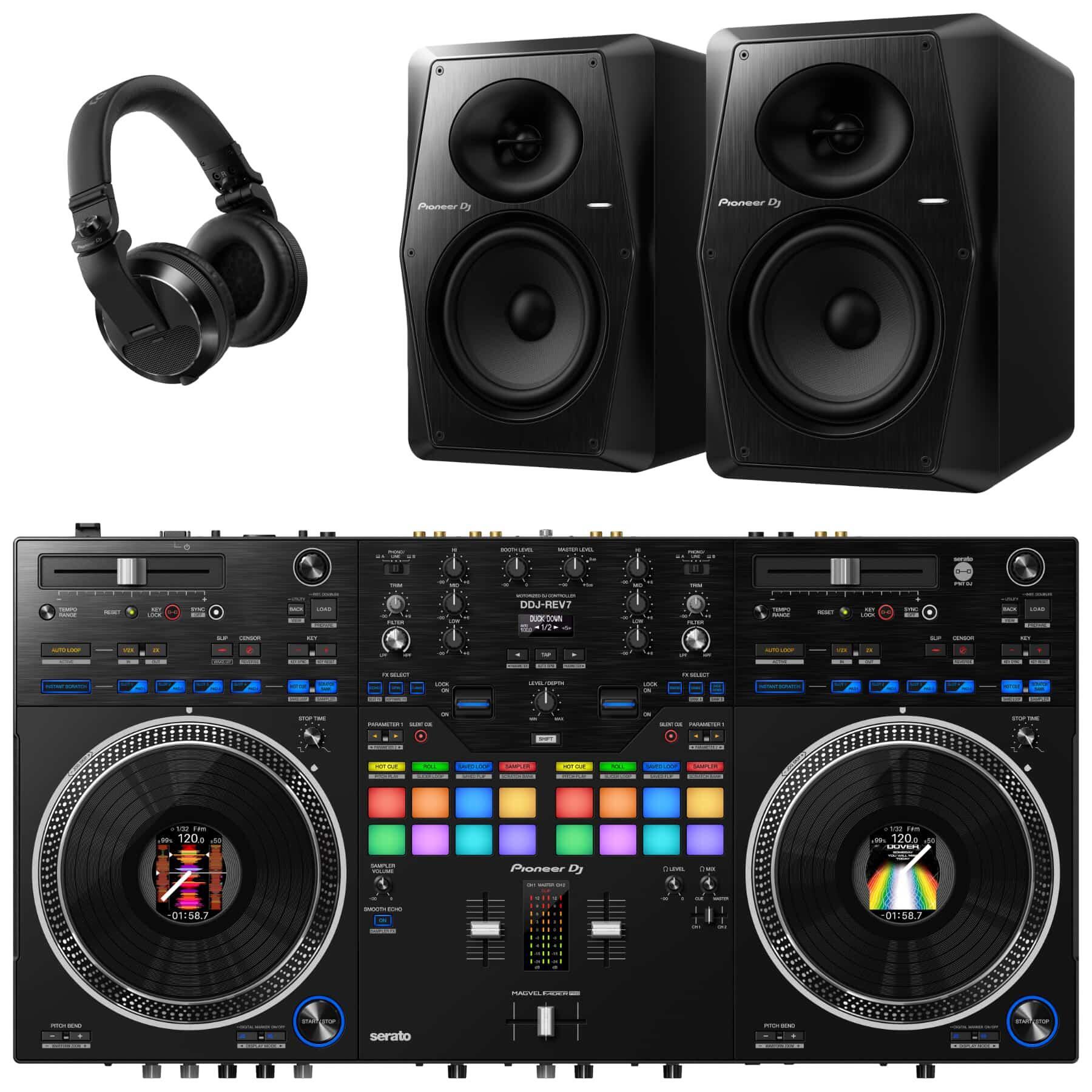 Pioneer DJ DDJ-REV7 & VM-70 Package