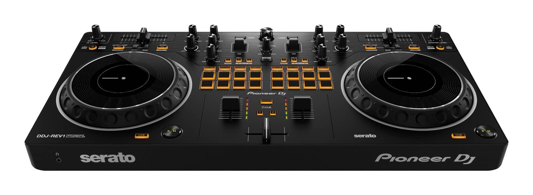 Pioneer DJ DDJ-REV1 Serato DJ Controller front angle