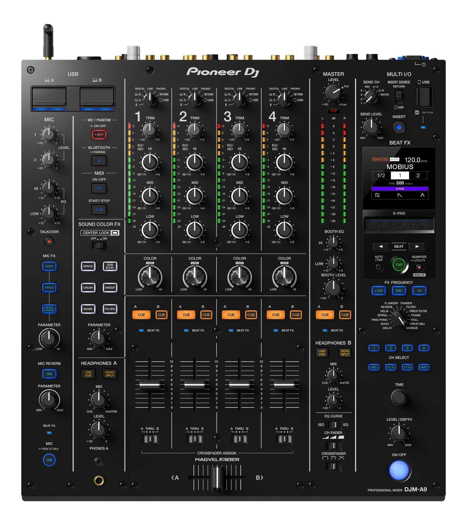 Pioneer DJ DJM-A9 4-channel DJ Mixer top