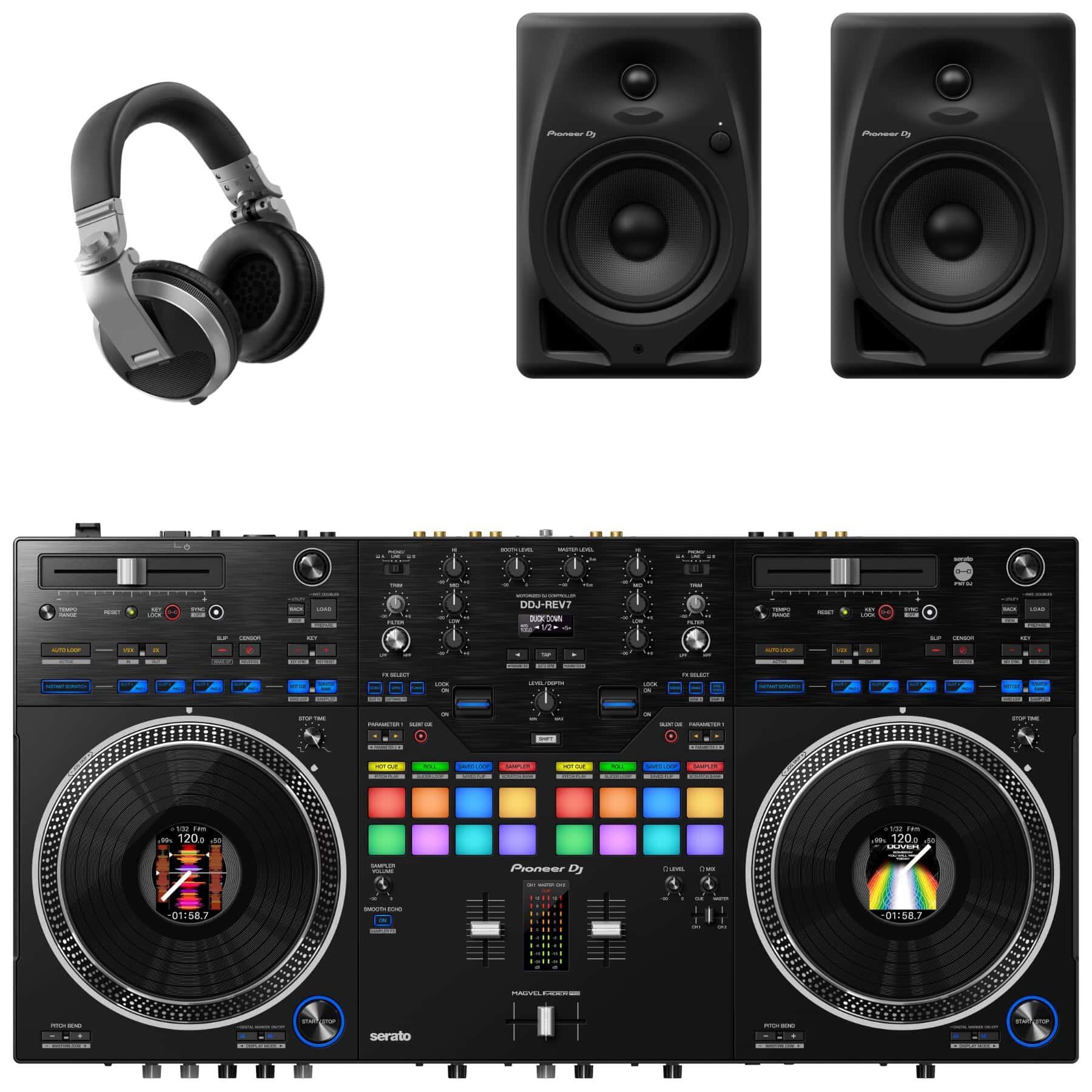 Pioneer DJ DDJ-REV7 & DM-50D Package