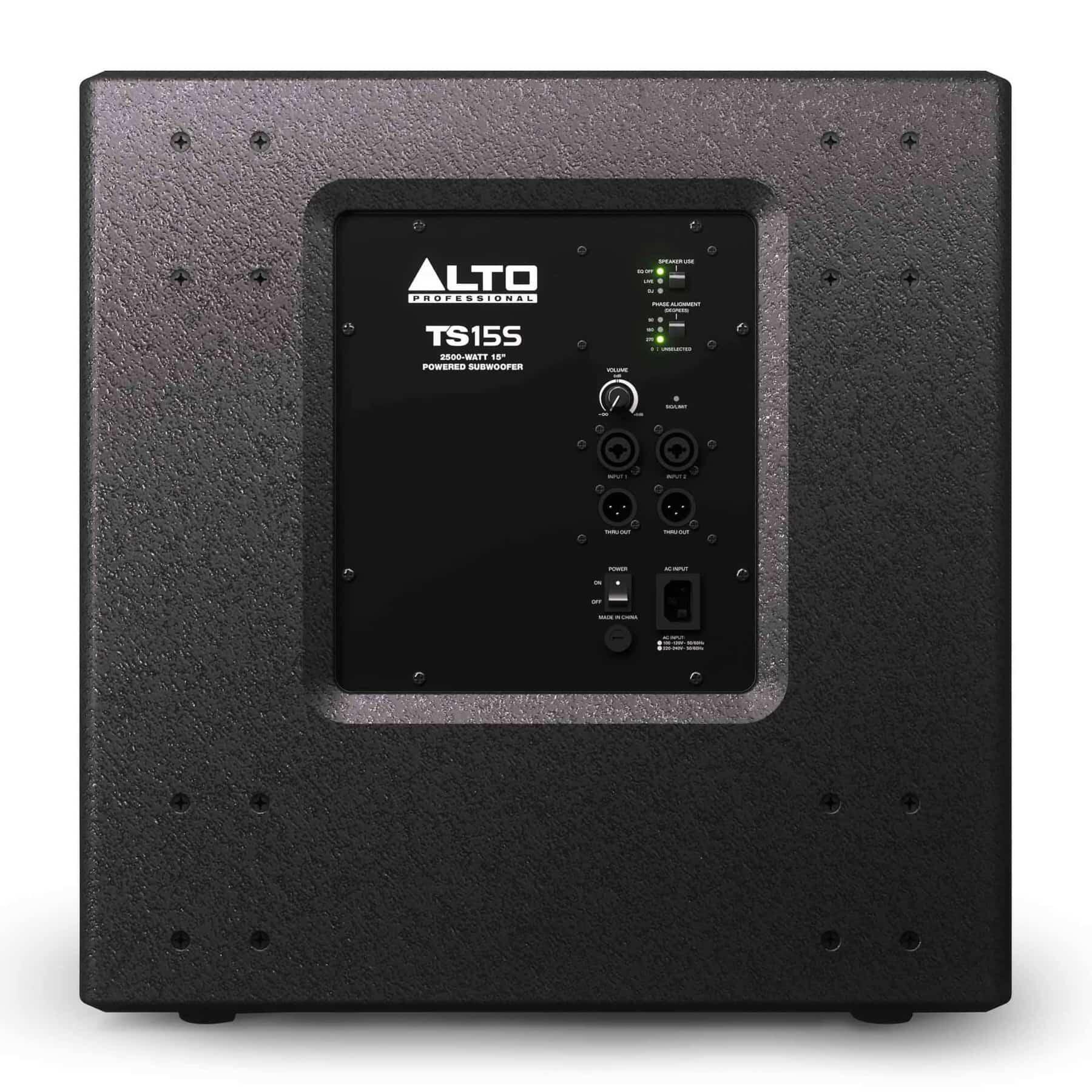 Alto Professional TS15S subwoofer rear