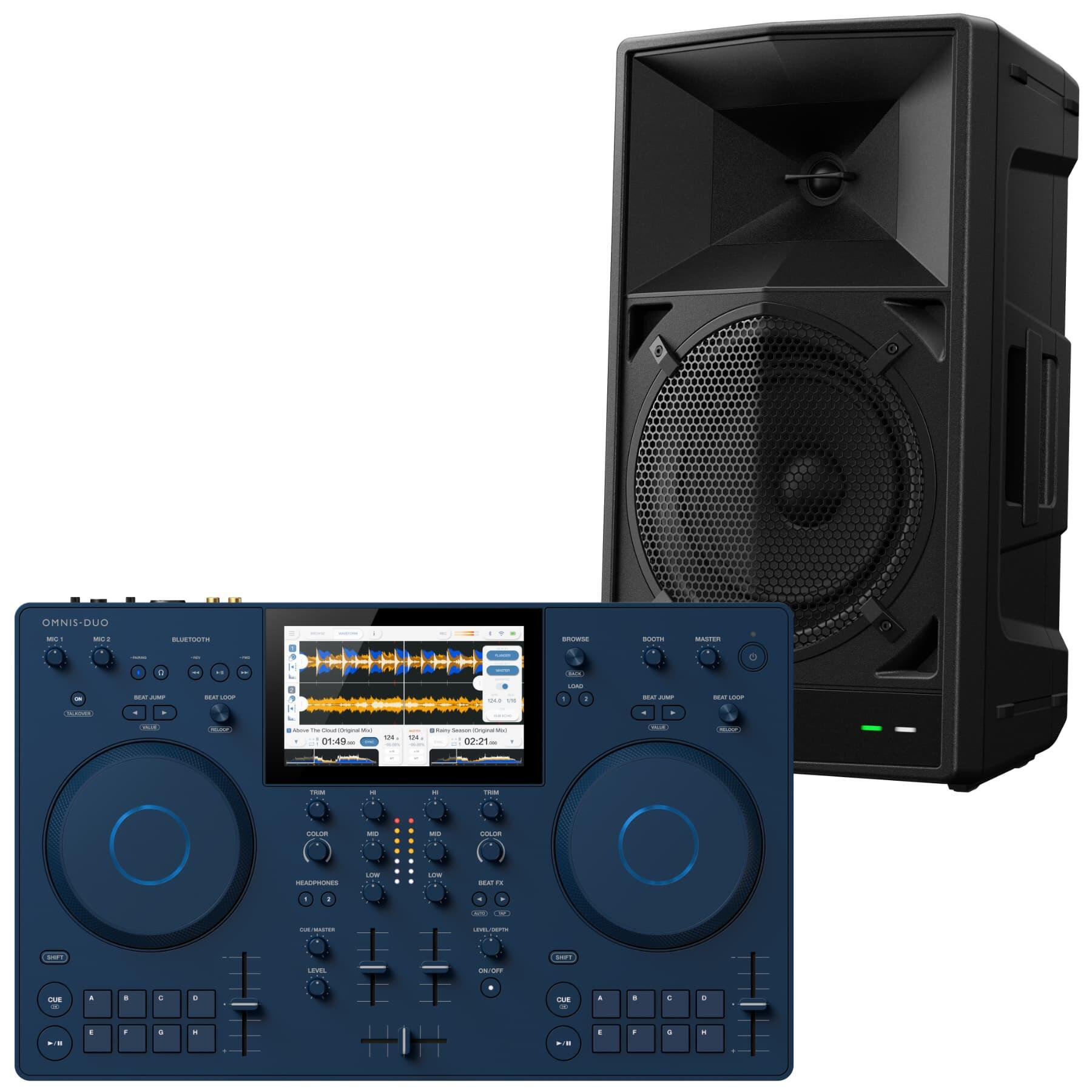 AlphaTheta OMNIS-DUO & WAVE-EIGHT Portable DJ System