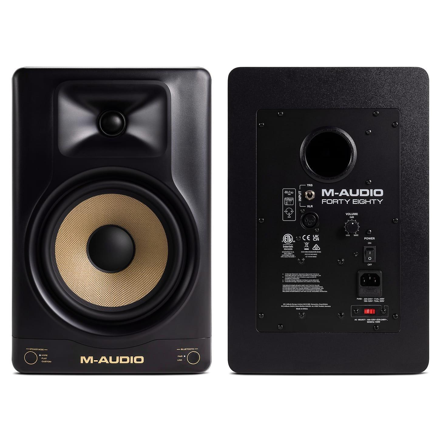 M-Audio Forty Eighty speaker front and rear