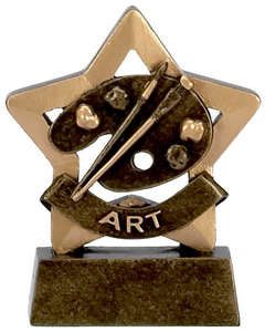Art Paint Palette Mini Star Trophy Badge