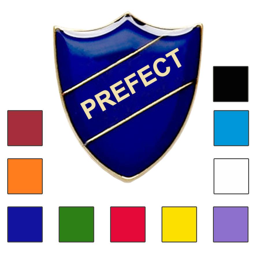 White Prefect Enamel School Bar Badge 