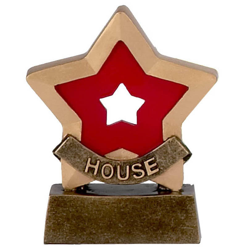 House (Red) Mini Star Trophy