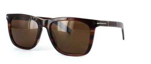 Edward Scotts Courbet Prescription Sunglasses - Brown front left view