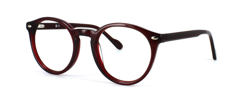 Edward Scotts - Angie - Burgundy prescription glasses front left view