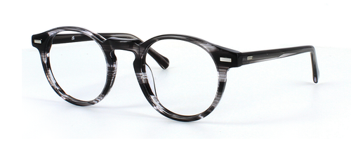 Vermouth - Grey Stripe prescription glasses front left view