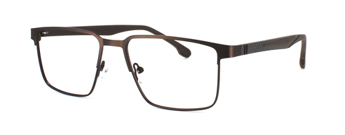 Degas in Matt Bronze prescription glasses front left view