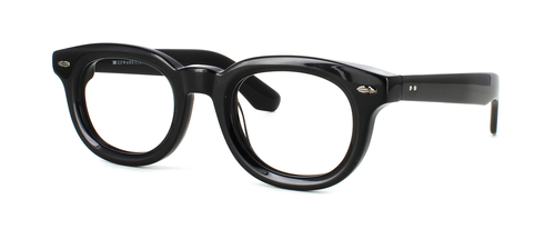 Edward Scotts - Eisenhower - Black prescription glasses front left view