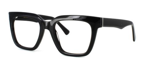 Bowyer & Finch Tanis - Black prescription glasses front left view