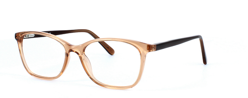 Vela - Brown prescription glasses front left view