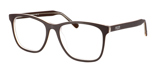 Conwy - Ladies brown, square shaped acetate glasses frame with crystal reverse and sprung hinge temples - image view 1