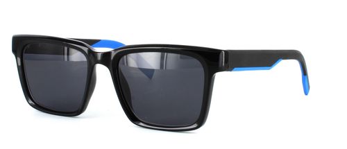 Edward Scotts - Brendan - Prescription Sunglasses - Black front left view