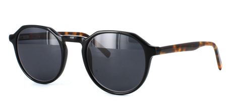 Neptune - Prescription Sunglasses - Black front left view