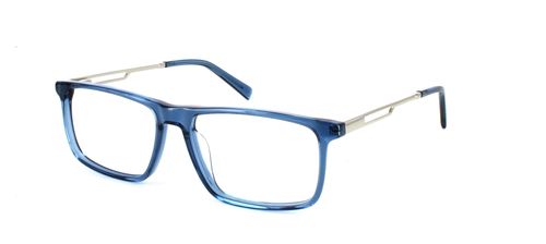 Delta - Crystal Blue prescription glasses front left view