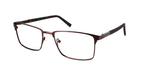 Natark in Bronze prescription glasses front left view