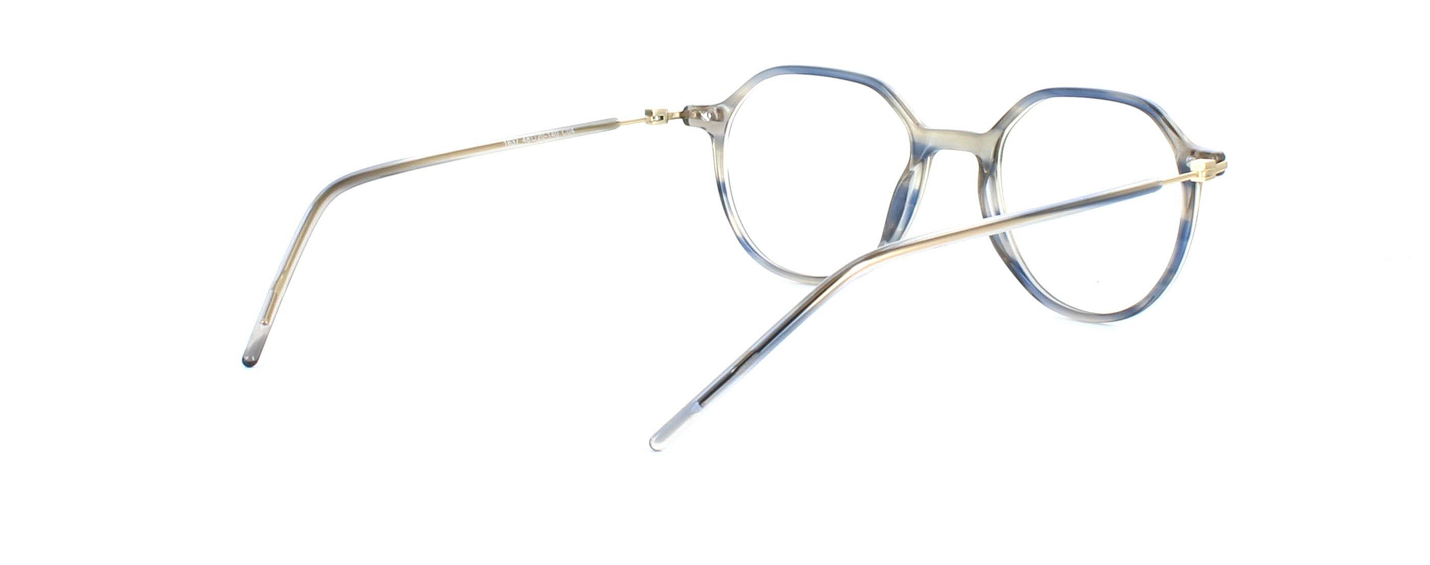 Balmoral - Blueish Grey prescription glasses rear right view