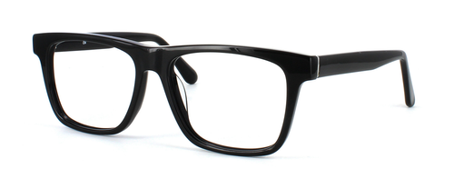 Jack Daniels - Black prescription glasses front left view