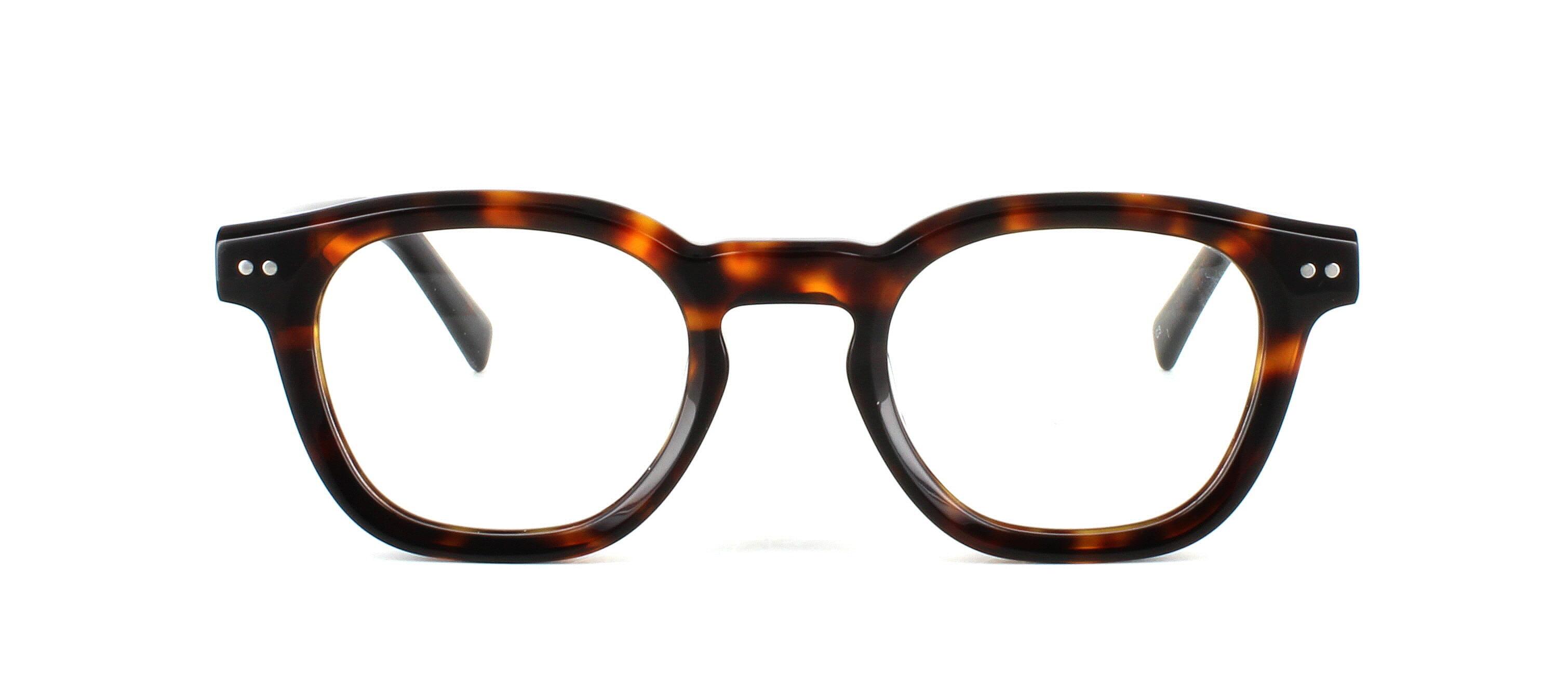 Edward Scotts Ulysees - Unisex shiny tortoise hand made acetate glasses with quality barrel hinges - image view 5