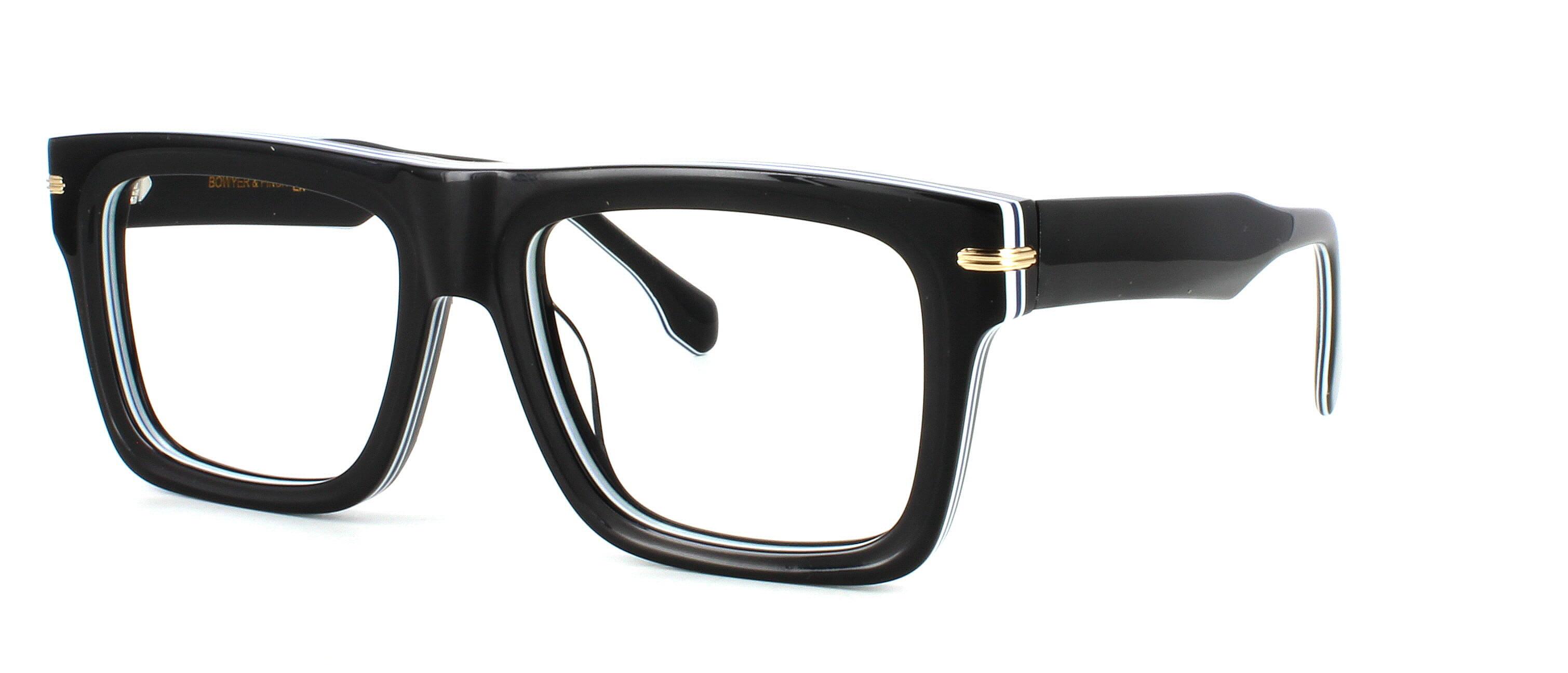 Bowyer & Finch Augustus - Black prescription glasses front left view