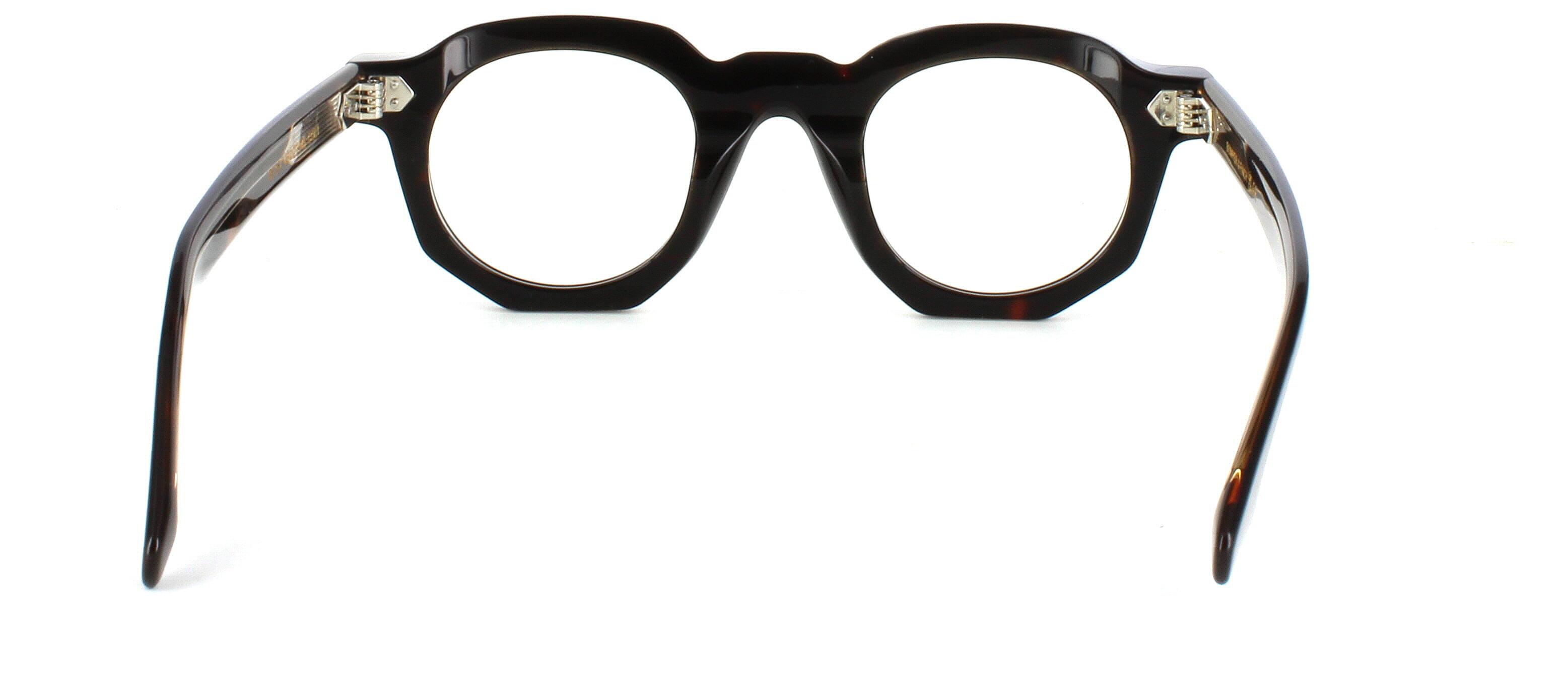 Bowyer & Finch Nero - Dark Havannah prescription glasses rear view
