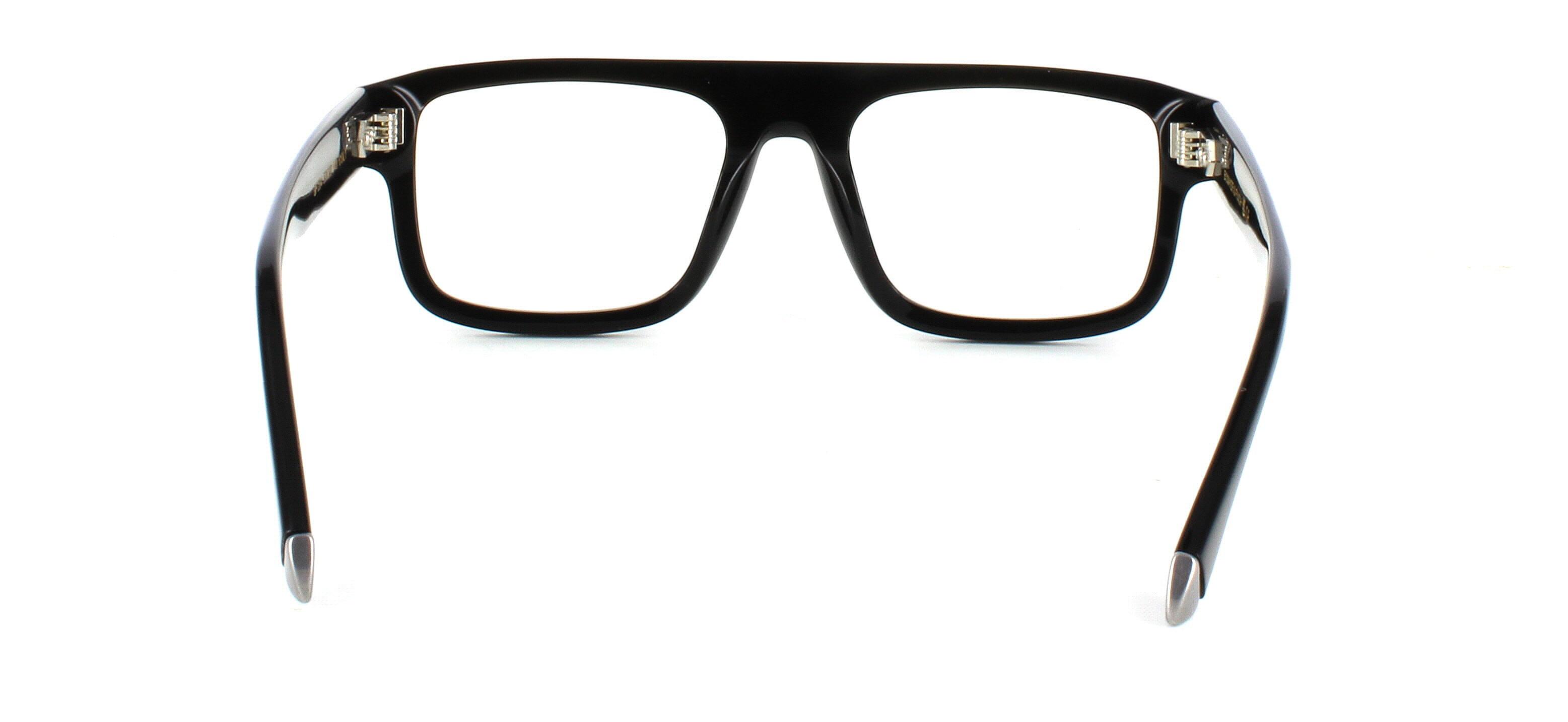 Bowyer & Finch Hadrian - Black prescription glasses rear view