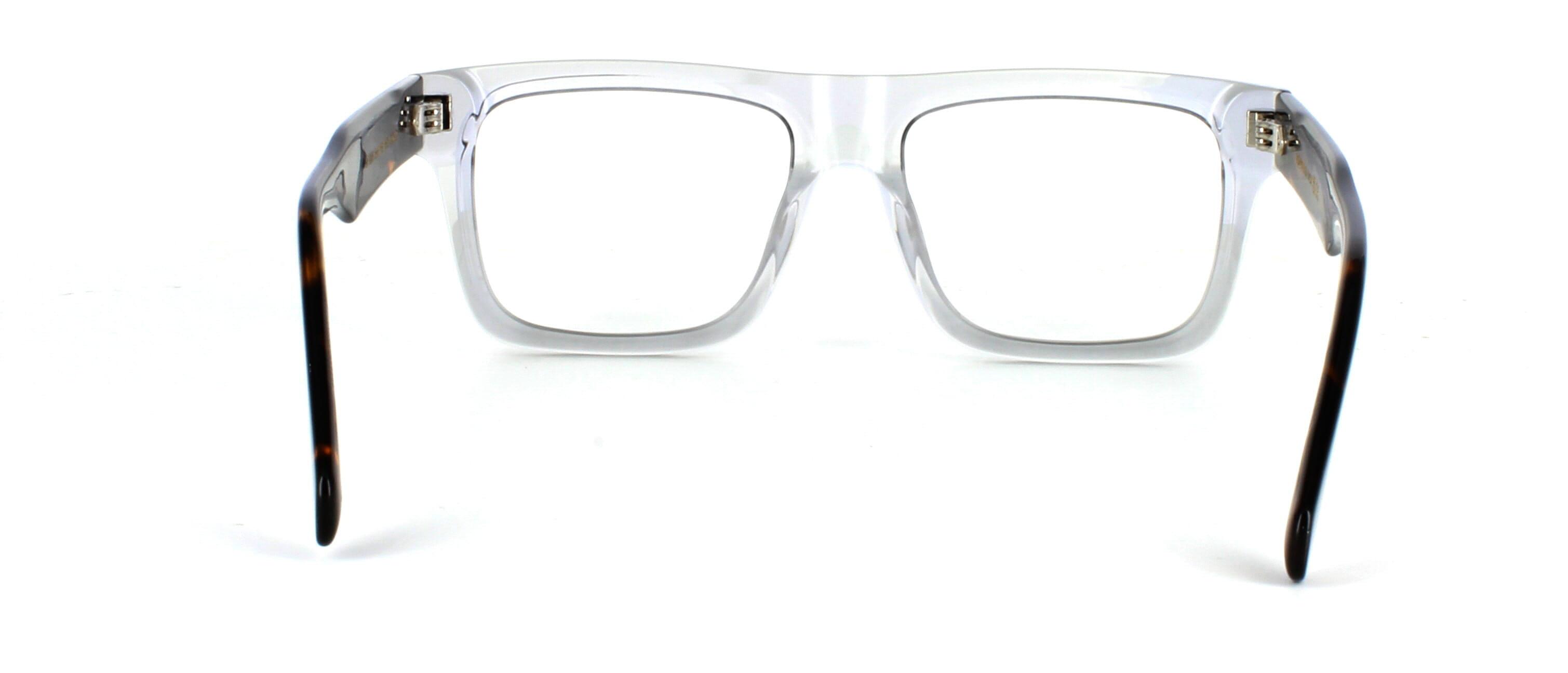 Bowyer & Finch Augustus - Crystal Grey prescription glasses rear view