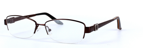 Pearl - Dark Espresso prescription glasses front left view