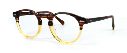 Vermouth - Brown Stripe prescription glasses front left view