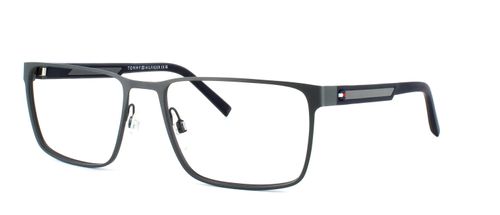 Tommy Hilfiger - 2204 - Grey & Blue prescription glasses front left view