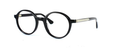 Highgrove - Black prescription glasses front left view