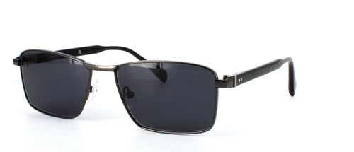 Edward Scotts Sam - Prescription Sunglasses - Gunmetal front left view