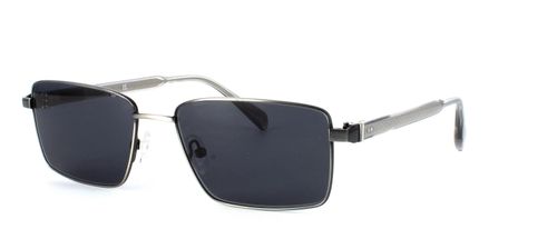 Edward Scotts - Ramsey - Prescription Sunglasses - Brushed Steel front left view