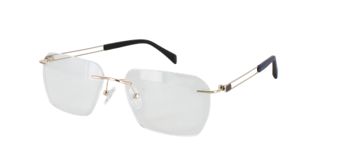 Turnberry - Gold prescription glasses front left view