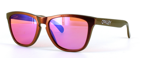 Oakley Prescription Sunglasses in Copper front left view