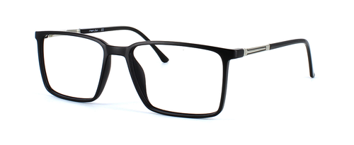San Luis - Matt Black prescription glasses front left view