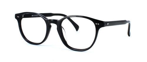 Edward Scotts - Dahlia - Shiny Black prescription glasses front left view