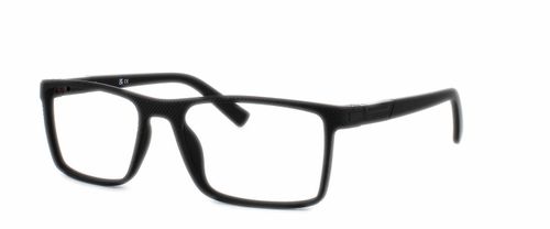 Slider - Matt Black prescription glasses front left view